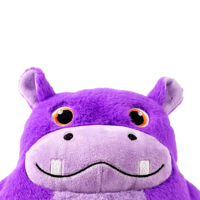 KONG Snuzzles XLarge Plush Dog Toy – Full - Body Squeaker - K9ACQ - Hippo - XLarge - 1 ct - 4