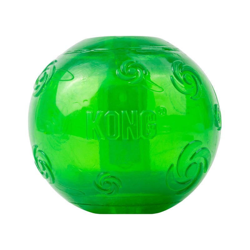 KONG Squeezz® Holiday Dog Toys – Fun Fetch & Chew Toys, Assorted Colors - K9ABA - Ball - Large - 1 ct - 1