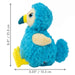 KONG Toughz Squeaky Plush Dog Toy – Medium, Durable & Soft - K9ABS - Dodo Bird - Medium - 1 ct - 16