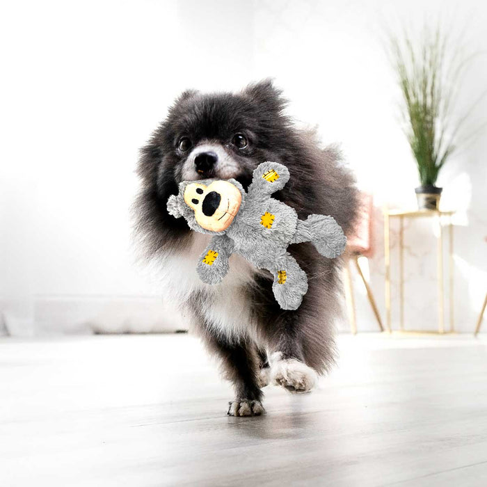 KONG Wild Knots Bear – Soft Plush with Knotted Rope Skeleton, Assorted - K9ACW - Assorted - XSmall - 1 ct - 25