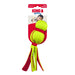 KONG Wubba® Sport Tug & Fetch Dog Toy with Long Floppy Tail & Squeaker - K9AD3 - Yellow Softball - Small - 1 ct - 2