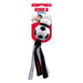KONG Wubba® Sport Tug & Fetch Dog Toy with Long Floppy Tail & Squeaker - K9AD4 - Black/White Soccer Ball - Large - 1 ct - 7