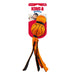 KONG Wubba® Sport Tug & Fetch Dog Toy with Long Floppy Tail & Squeaker - K9AD5 - Orange Basketball - Large - 1 ct - 12