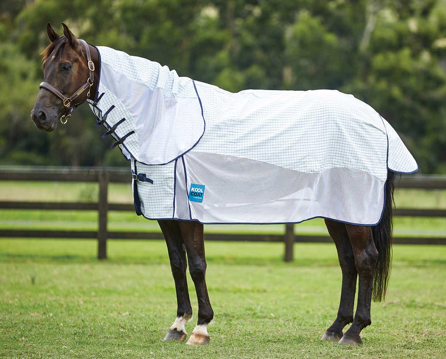 Kool Coat Airstream w/Hidden Surcingle III Detach - A - Neck Sheet - Jeffers - Animal Health & Wellness > Fly & Insect Control