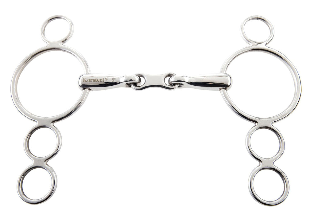 Korsteel French Link 3 Ring Dutch Gag Bit - Jeffers - Horse Supplies > Horse Tack > Bridle Bits