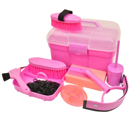 Roma Ultimate Horse Grooming Kit, 10-Piece - Pink  