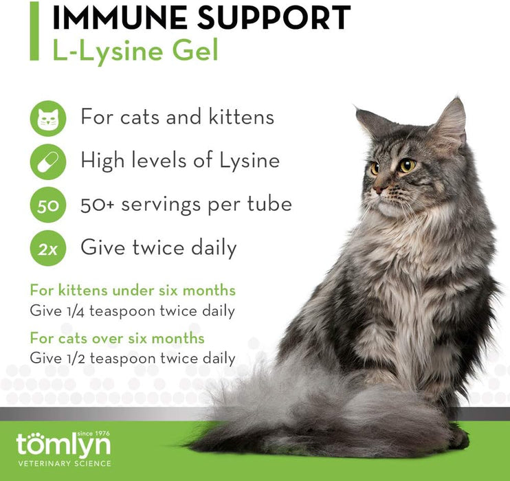 L - Lysine Immune Support Gel for Cats & Kittens - T6R5 - 5 oz - Maple - 5