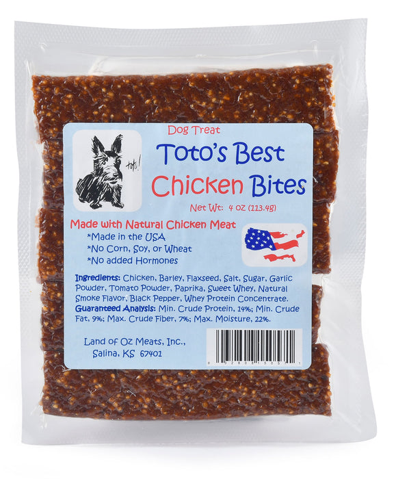 Toto's Best Chicken Bites Dog Treats, 4 oz -   