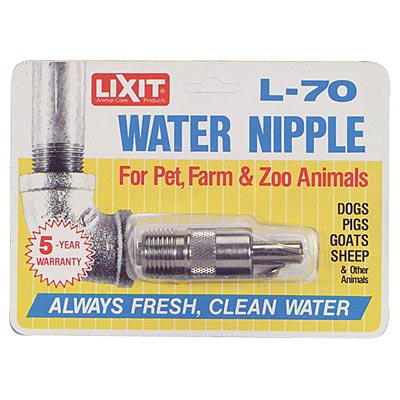 Water Nipple Valves - L-70 Nipple Valve  