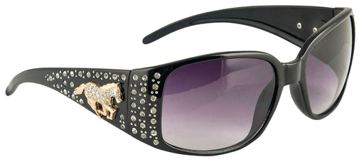 Ladies Running Horse Rhinestone Sunglasses - Jeffers - Horse Supplies > Riding Apparel & Accessories