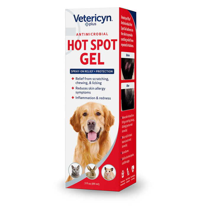 Vetericyn Plus Antimicrobial Hot Spot Gel, 3 oz