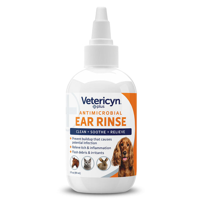 Vetericyn Plus Ear Rinse, 3 oz -   