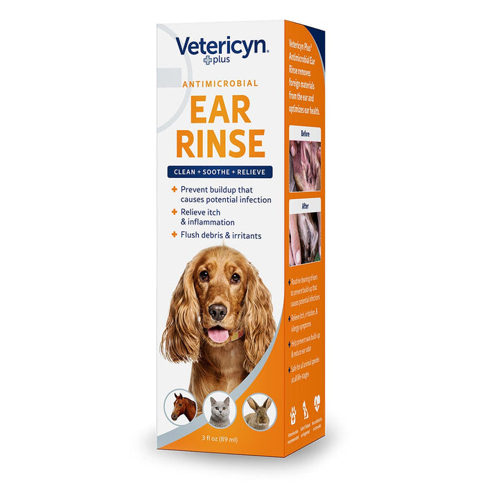 Vetericyn Plus Ear Rinse, 3 oz -   