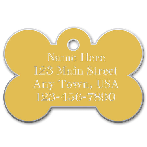 Large Bone Engraved Tag - Jeffers - Animal & Pet Supplies > Pet ID Tags