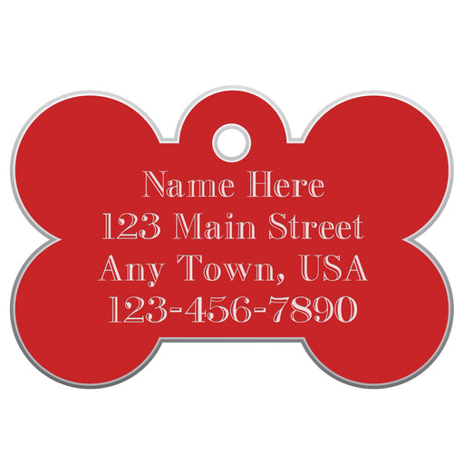 Large Bone Engraved Tag - Jeffers - Animal & Pet Supplies > Pet ID Tags