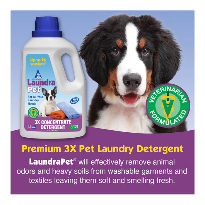 LaundraPet Premium Pet Laundry Detergent Triple Strength, 64 fl oz - Jeffers - Animal & Pet Supplies > Pet Odor & Stain Removers