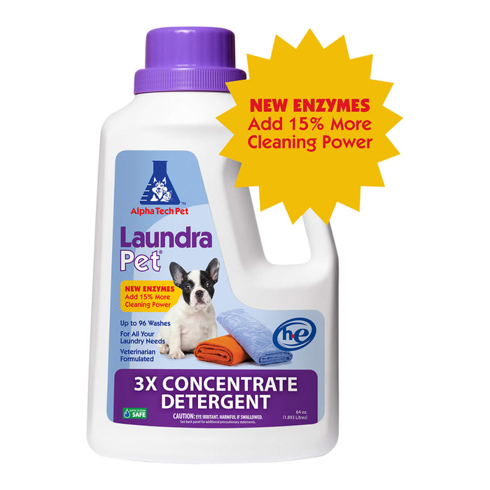 LaundraPet Premium Pet Laundry Detergent Triple Strength, 64 fl oz - Jeffers - Animal & Pet Supplies > Pet Odor & Stain Removers