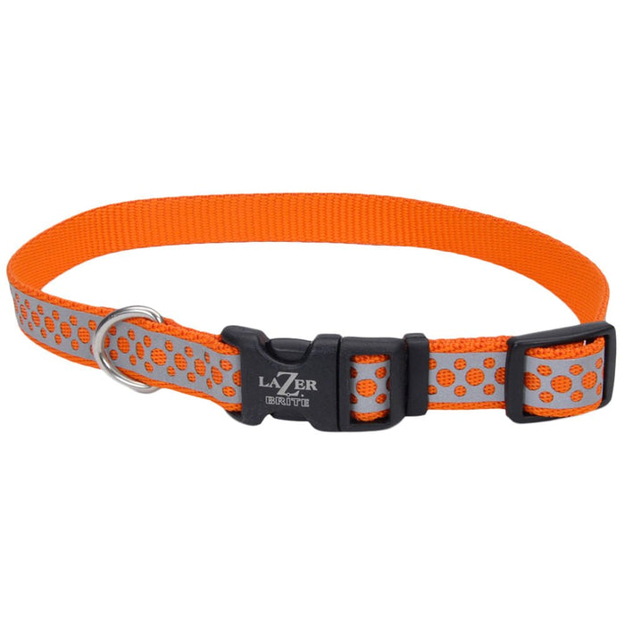 Lazer Brite Dog Collar, 12' - 18' x 5/8' - Jeffers - Dog Supplies > Dog Apparel > Dog Collars, Harnesses, & Leashes