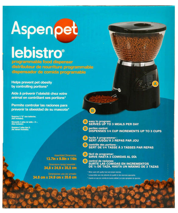 Le Bistro Portion Control Feeder, 5 lbs - Jeffers - Animal & Pet Supplies > Pet Bowls, Feeders & Waterers