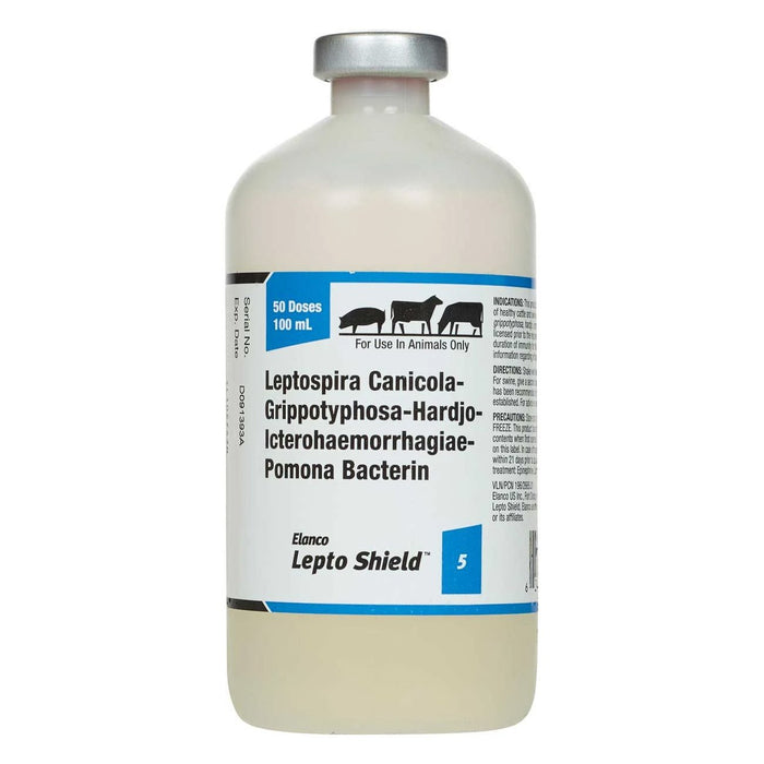 Lepto Shield 5 Vaccine for Cattle & Swine - G5L2 - 50 Dose Vial - 2