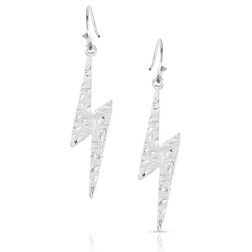 Lightning Strike Silver Artistry Earrings - Jeffers - Women > Accessories, Jewelry, Handbags