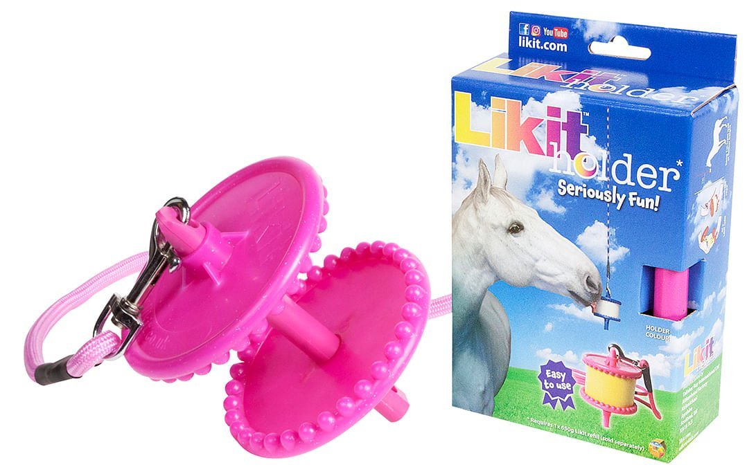Likit Hanging Horse Lick Treat Holder - RJMBQ - Glitter Pink - 5