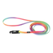 Li'l Pals Patterned Dog Leash with E - Z Snap - C21BT - Pastel Rainbow - X - Small - 3/8" x 6' - 15