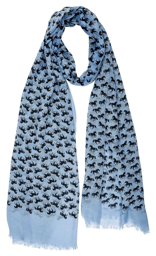 Lila Horse Silhouettes Scarf - Jeffers - Women > Accessories, Jewelry, Handbags