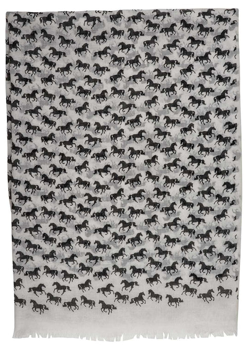 Lila Horse Silhouettes Scarf - Jeffers - Women > Accessories, Jewelry, Handbags