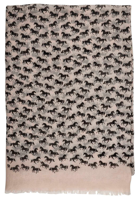 Lila Horse Silhouettes Scarf - Jeffers - Women > Accessories, Jewelry, Handbags