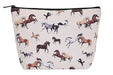 Lila Horses All Over Cosmetic Pouch - Jeffers - Women > Accessories, Jewelry, Handbags