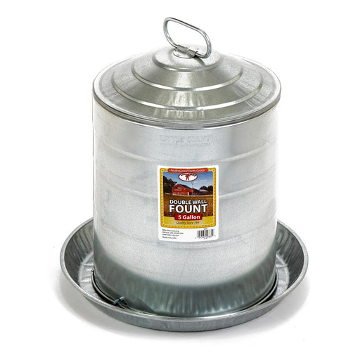Little Giant Double Wall Fountain Poultry & Chicken Waterer - BEFC - 5 gallons - 1