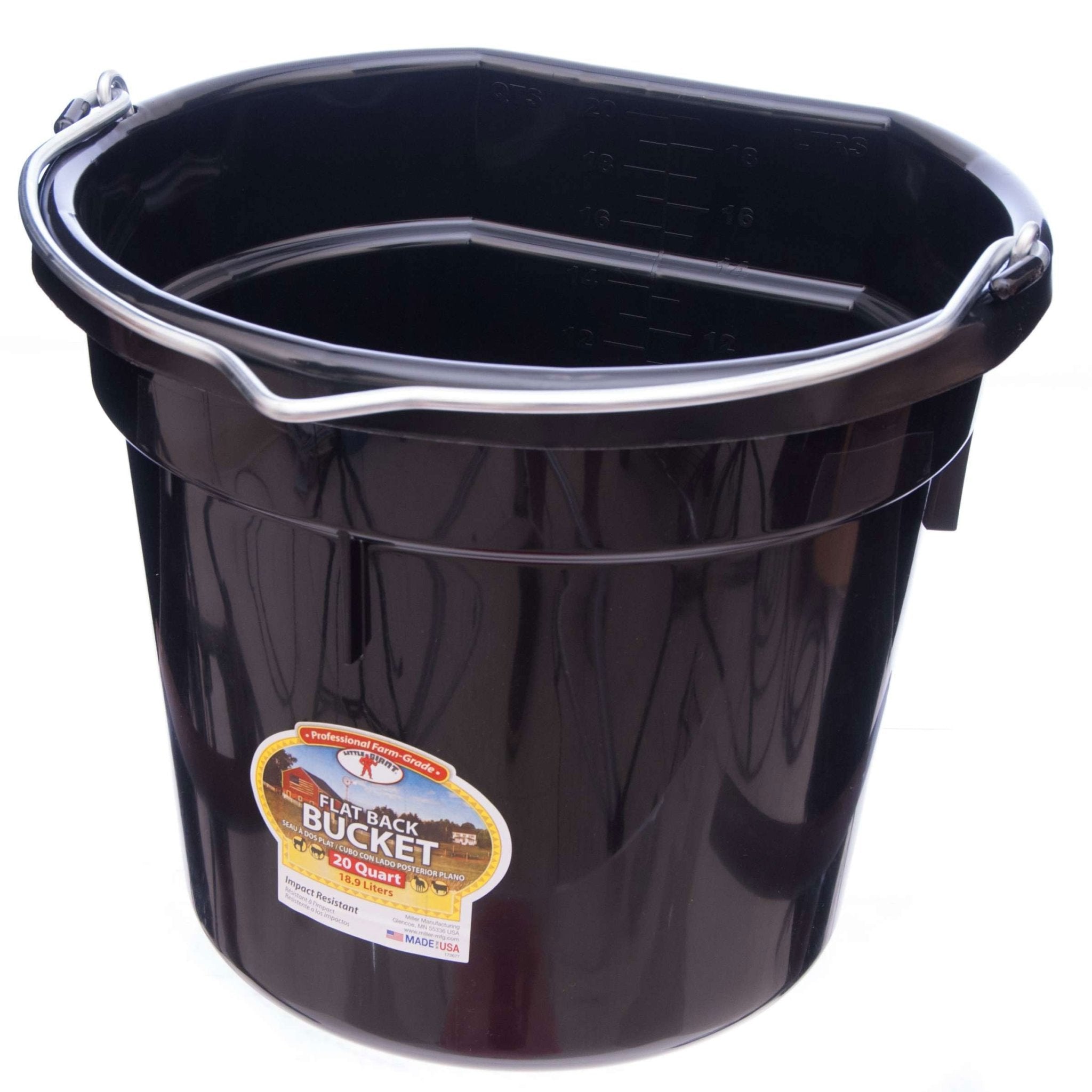 Little Giant Flatback Bucket for Livestock, 5 gallon — Jeffers
