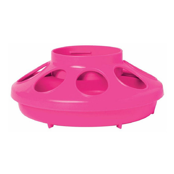 Little Giant Plastic Chicken Feeder Base - M31B5 - Hot Pink - 14