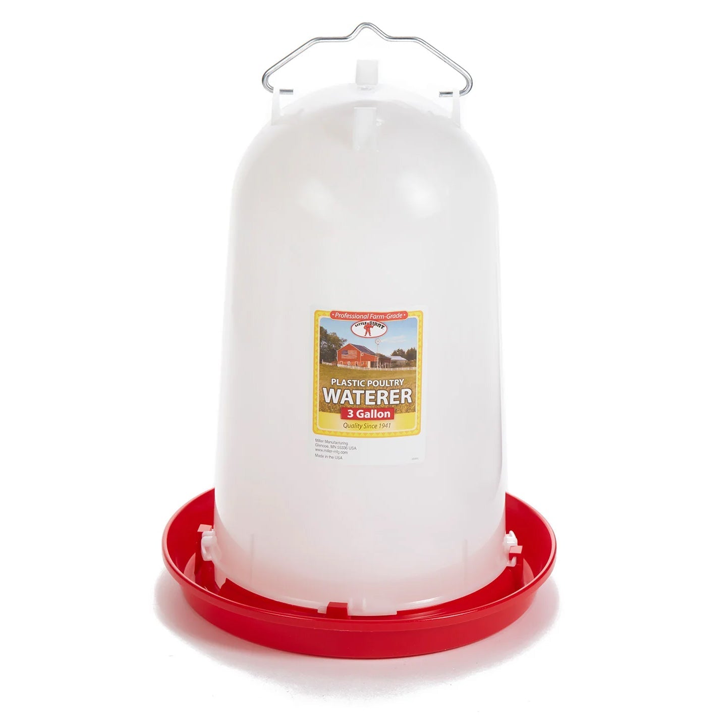 plastic chicken planter Little Giant 3 Gallon Poultry Waterer 7906