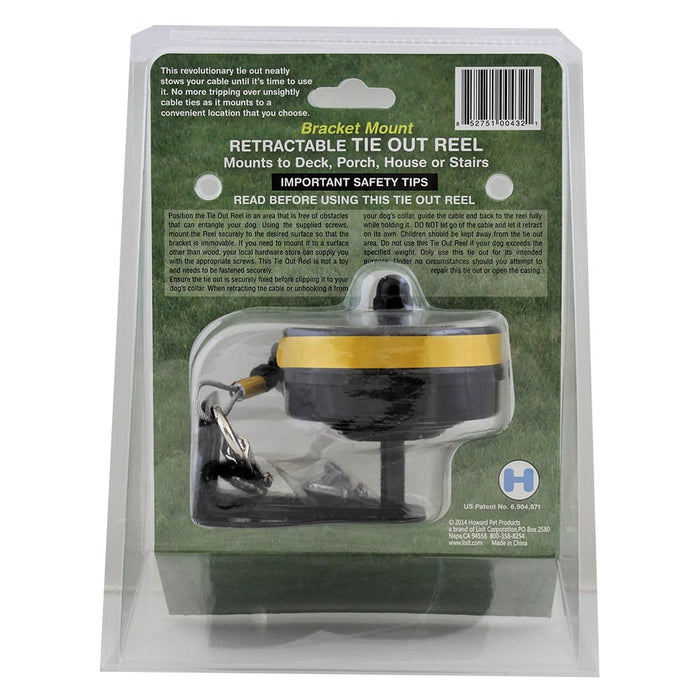 Lixit Bracket Mount Retractable Tie Out Reel for Dogs - Jeffers - Animal & Pet Supplies > Pet Containment Systems