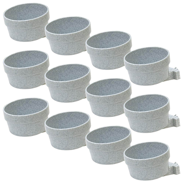 Lixit Quick Lock Crock Removable Food & Water Bowl for Cages, Kennels, & Crates - L8Q2-12-KIT - 20 oz - 12 - 8