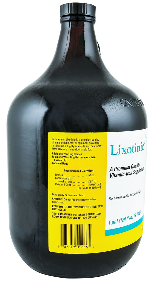 Lixotinic Vitamin Mineral Supplement Gallon Glass Jeffers