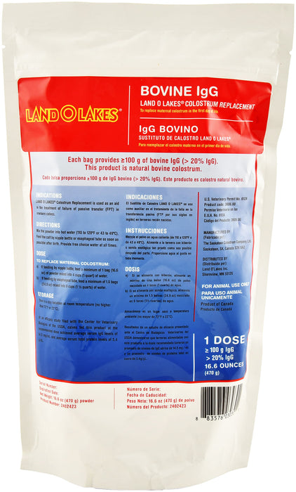 Land O Lakes Colostrum Replacer for Calves -   