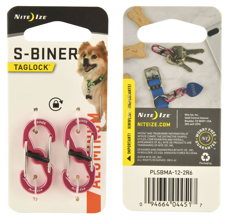 Locking Aluminum S - Biner, 2 - pack - Jeffers - Dog Supplies > Dog Apparel > Dog Collars, Harnesses, & Leashes