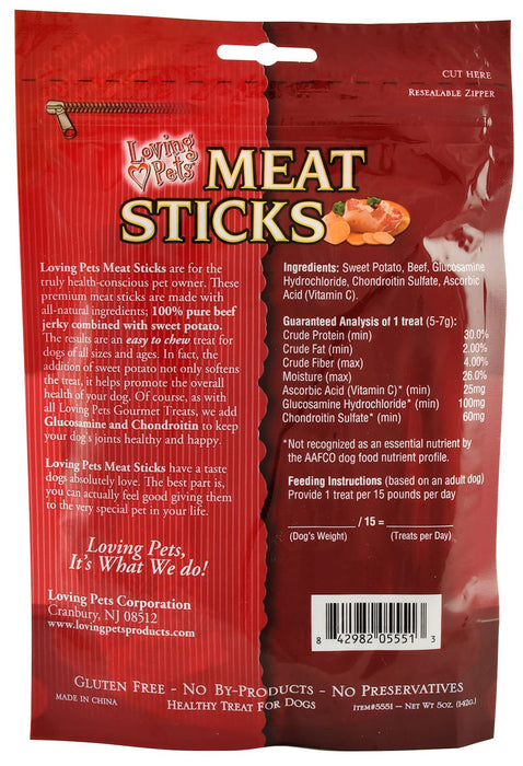 Loving Pets Meat Sticks Beef Sweet Potato 5 oz