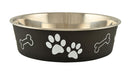 Loving Pets Bella Designer Stainless Steel Dog Bowls - ZOE3 - Espresso - Large - 1 - 20