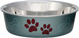 Loving Pets Bella Dog Bowl, Stainless Steel, XLarge - Jeffers - Animal & Pet Supplies > Pet Bowls, Feeders & Waterers