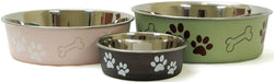 Loving Pets Bella Dog Bowl, Stainless Steel, XLarge - Jeffers - Animal & Pet Supplies > Pet Bowls, Feeders & Waterers