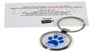 Lost Paw NFC Pet Parent Keychain, Red, White & Blue -   