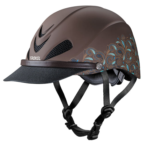 Troxel Dakota Maximum Ventilation All-Trails Helmet - Turquoise Paisley XLarge (7 3/8-7 3/4) 