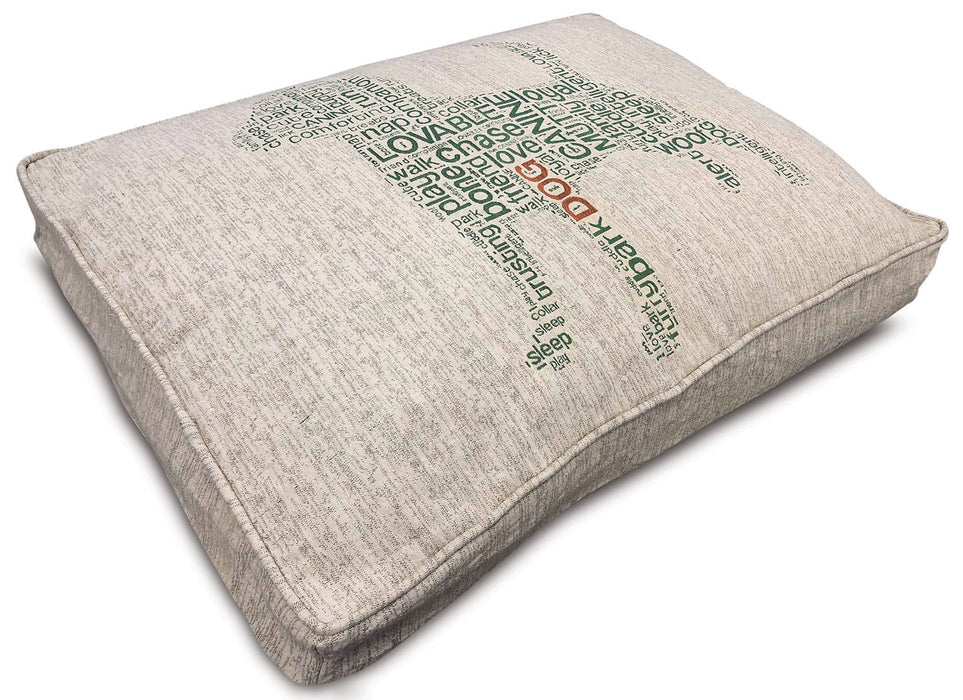 Luxury Jacquard Pet Pillow Bed, 36'L x 27'W x 4'H - Jeffers - Dog Supplies > Dog Beds