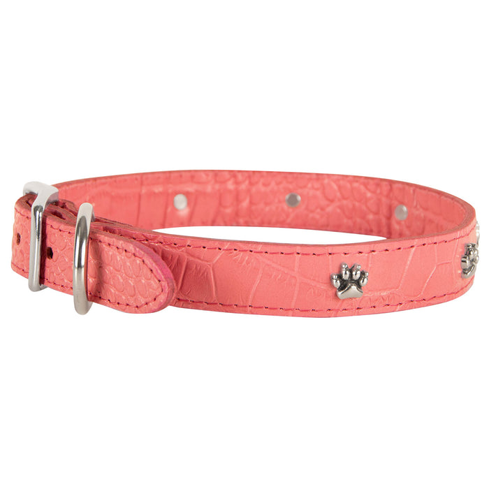 Signature Croco Collar Color Pink