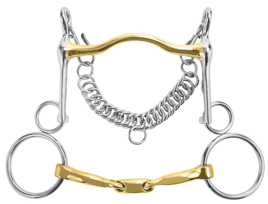 M Toulouse Long Shank Curb & Bradoon Set - Jeffers - Horse Supplies > Horse Tack > Bridle Bits