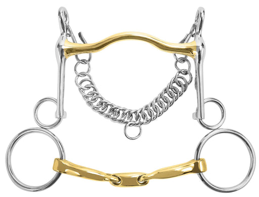 M Toulouse Long Shank Curb & Bradoon Set - Jeffers - Horse Supplies > Horse Tack > Bridle Bits